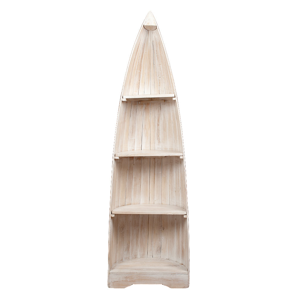 Bootsregal BALI White Wash Albasia ca. H200cm