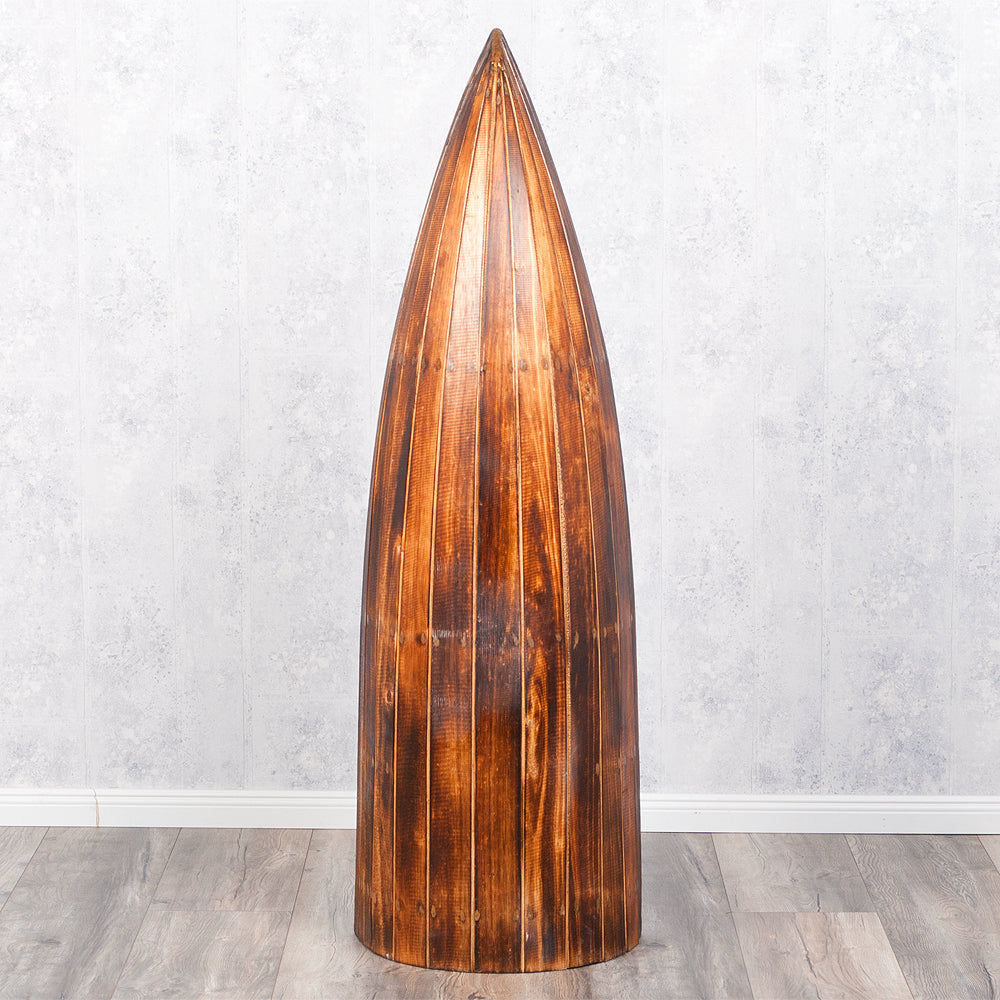 Massivholz Bootsregal / Bücherregal LACI Geflammt 150cm