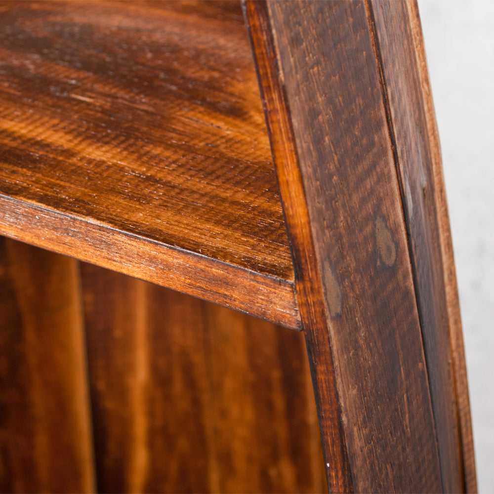 Massivholz Bootsregal / Bücherregal LACI Geflammt 150cm