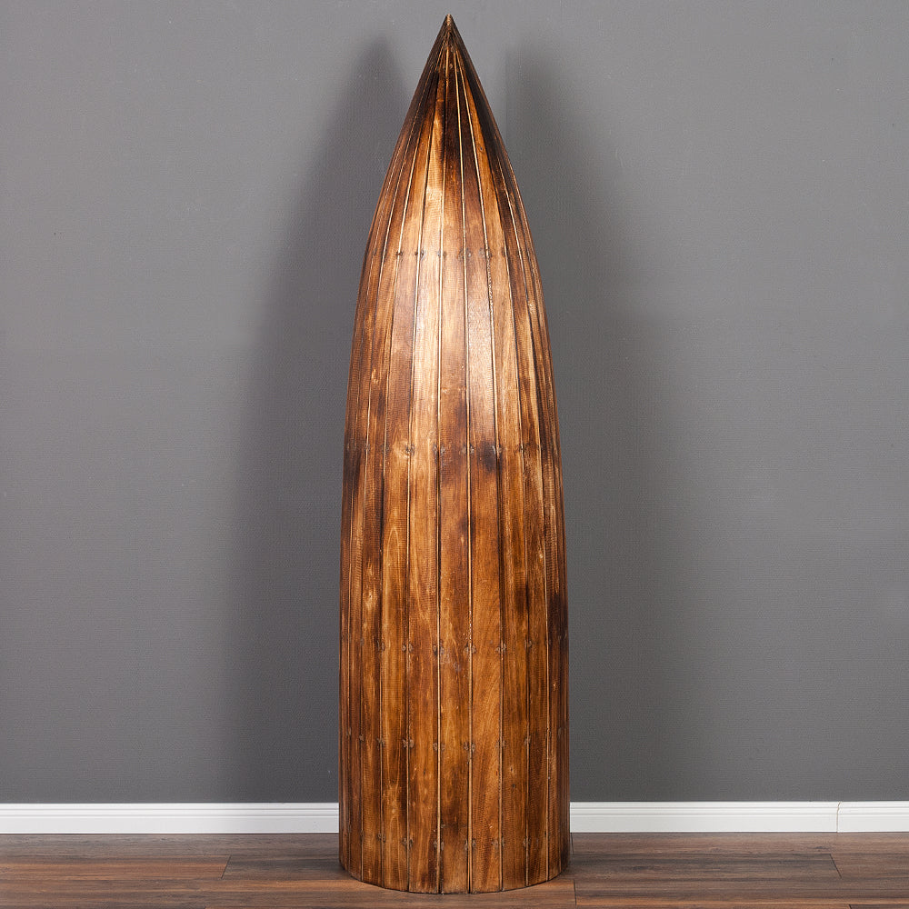 Massivholz Bootsregal LACI Bücherregal 195cm Geflammt