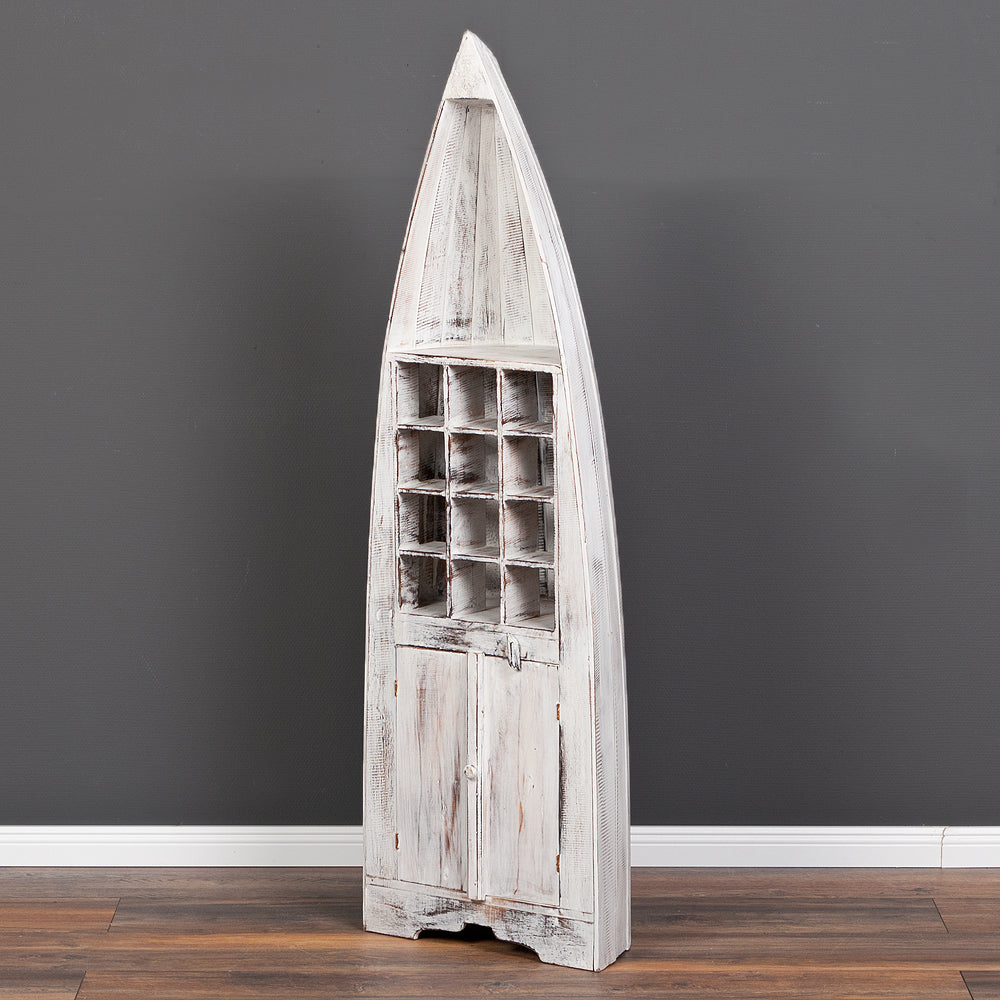 Weinregal PINTU White Wash ca. H150cm