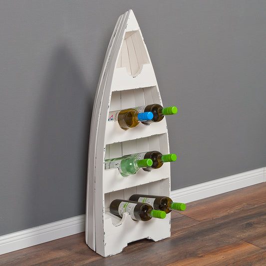 Bootsregal / Weinregal VINO-M ca. H100cm Antique-White