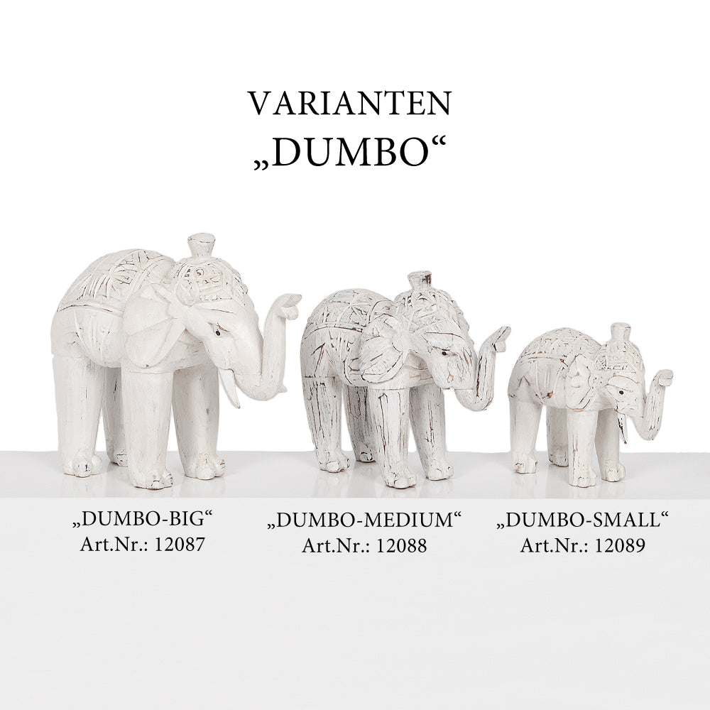 Buchstütze DUMBO-BIG White Wash Albasia