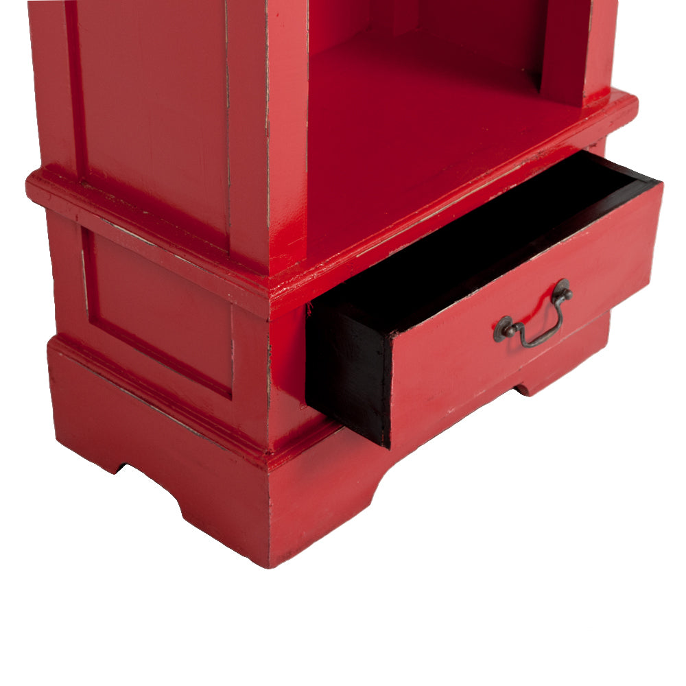 Bücherregal ANGELIQUE Antik Rot ca. B56cm