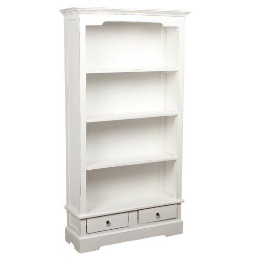 Bücherregal ANGELIQUE Antik Weiß ca. B97cm