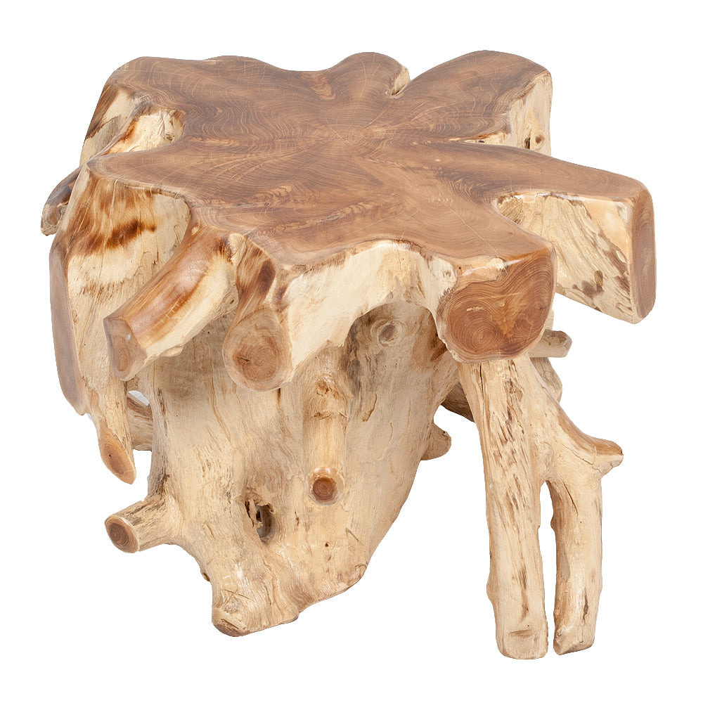 Couchtisch AKAR Natural ca. D60cm Teak-Wurzel Beistelltisch