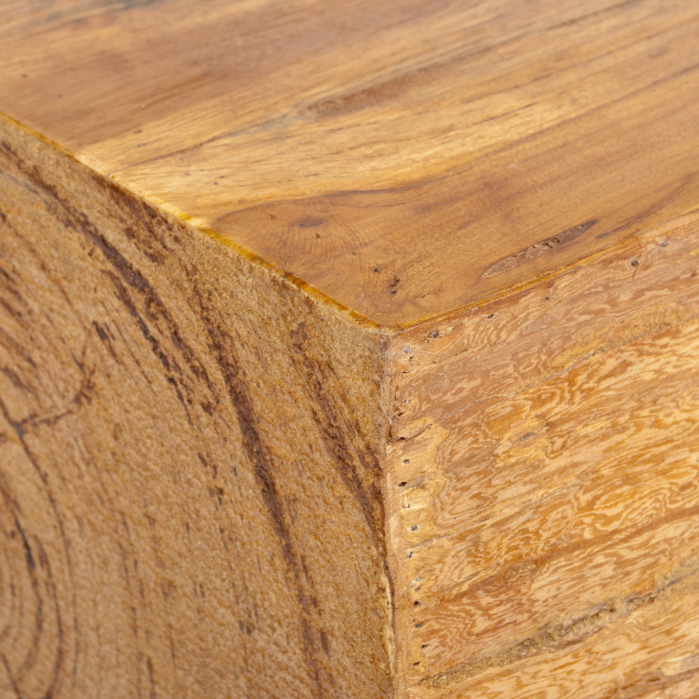 Individueller Couchtisch HOG 90cm Natural Teak Baumstamm
