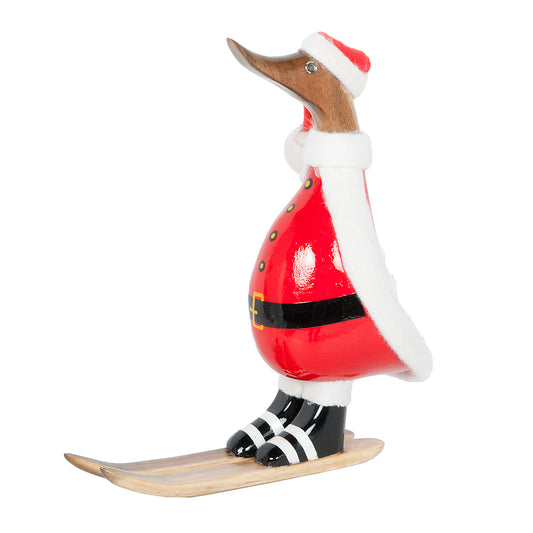 Deko-Figur DUCK SANTA Bambus