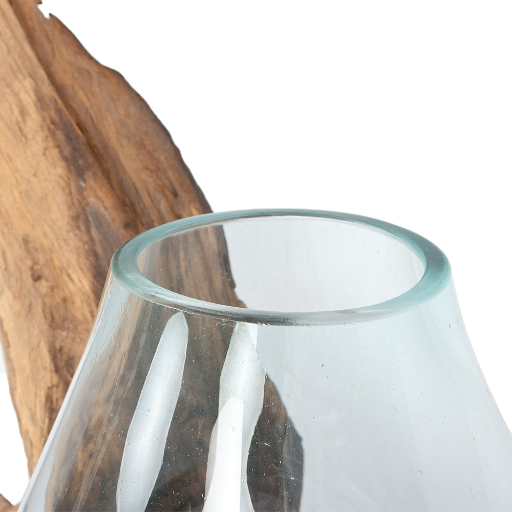 Einzigartiges Deko-Objekt DROP-DUO ca. H150cm Teakholz