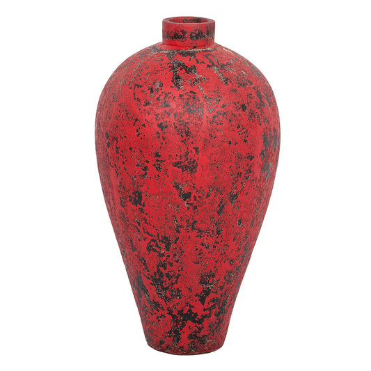 Deko-Vase COTTA-L Antik-Rot
