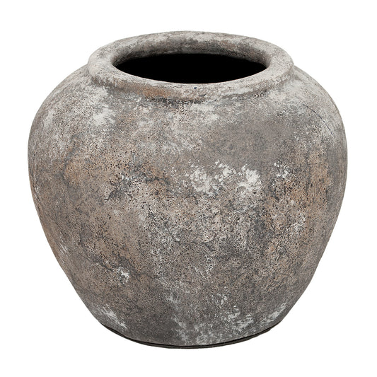 Deko-Vase KOROPI Antik-Grau ca. H20cm