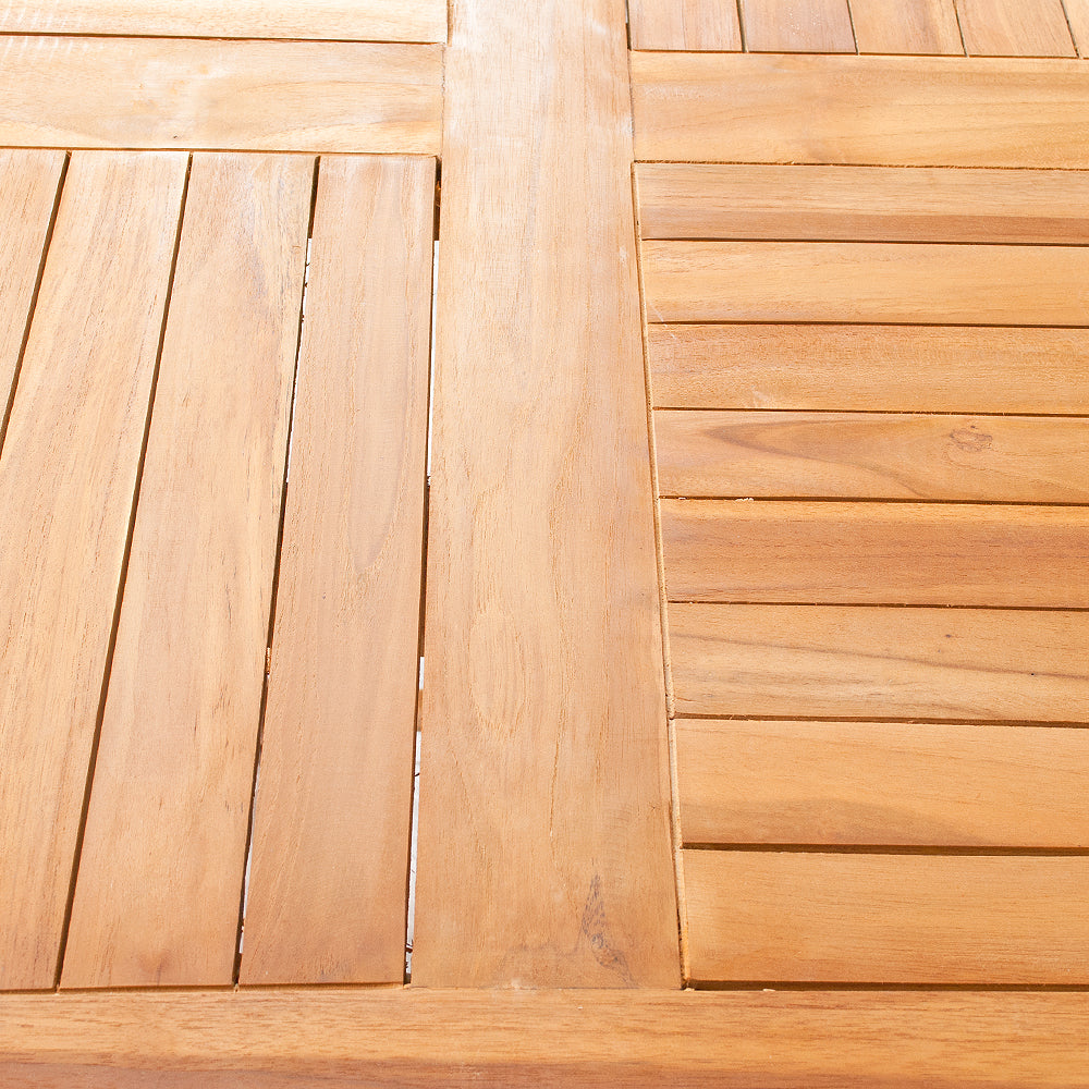 Teak Gartentisch KURSI klappbar ca. D100cm Esstisch