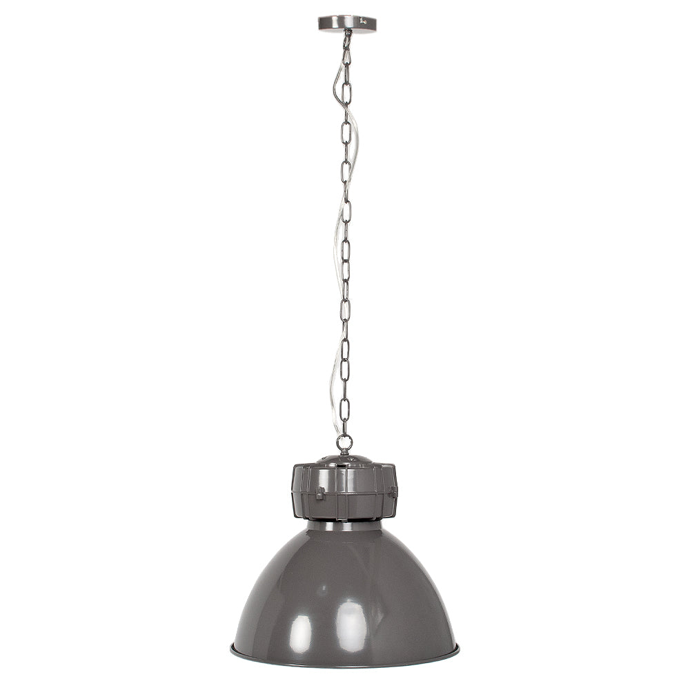 Metall Hängeleuchte BJÖRN D47cm Grau Industrie-Look