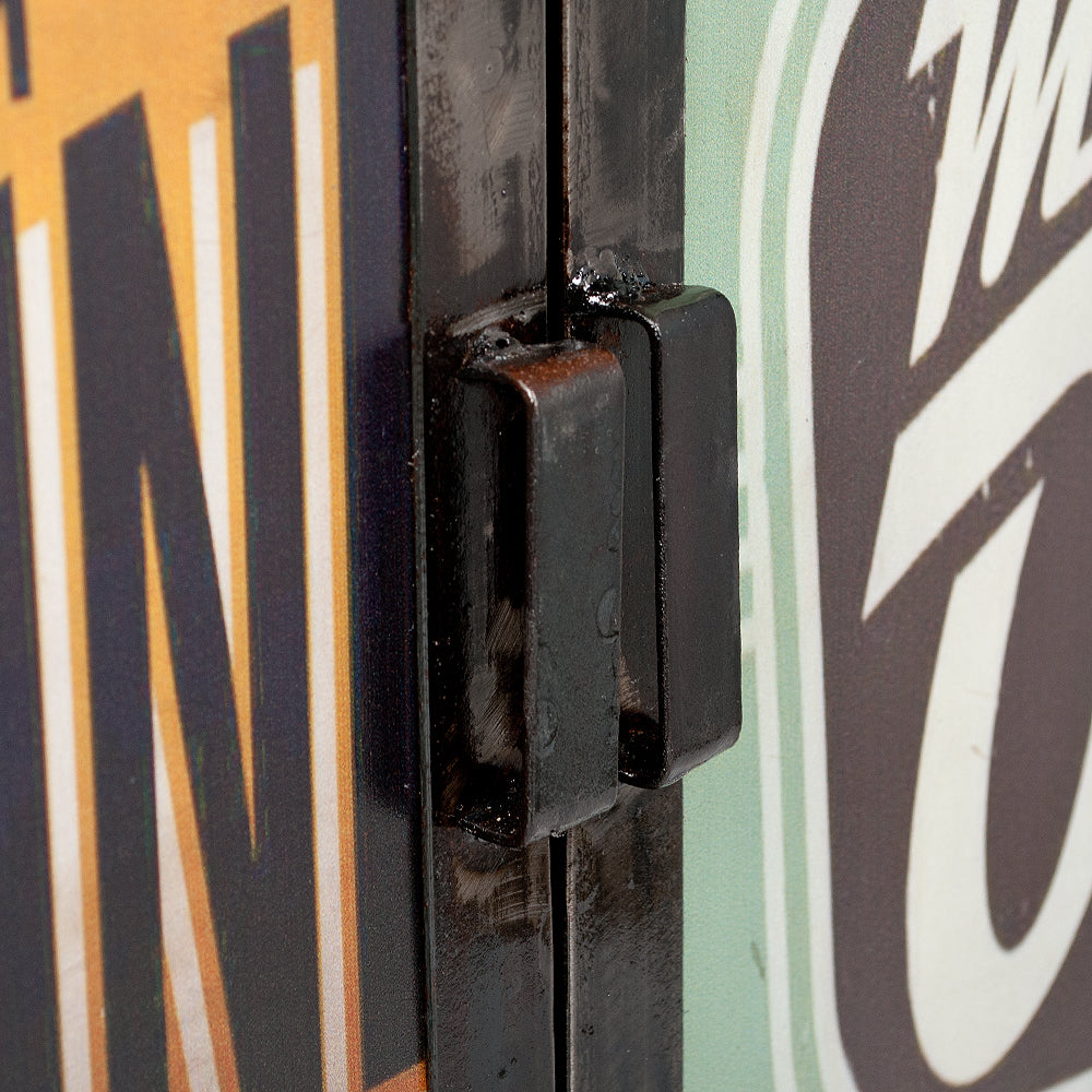 Highboard LOGAM-DIESEL ca. H145cm recyceltes Metall