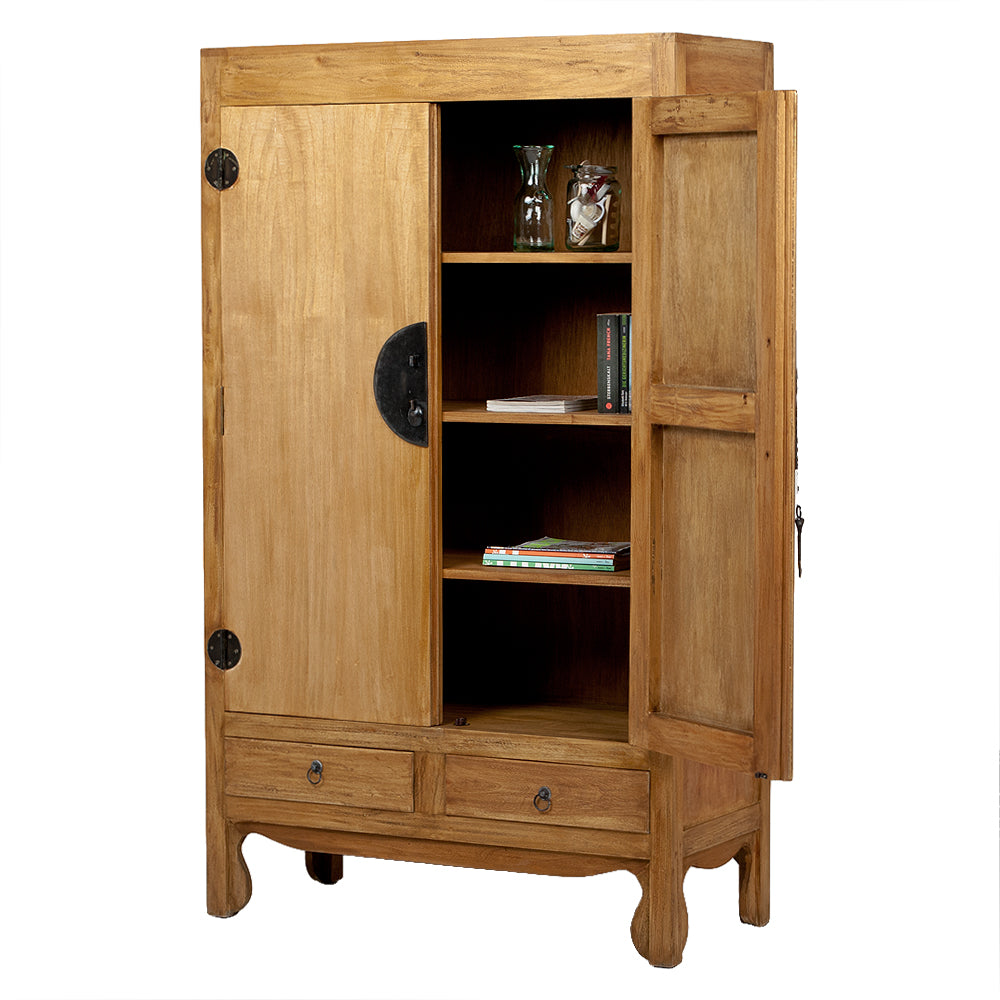 Hochzeitsschrank ASIA Antik Natural ca. H175cm Mahagoni
