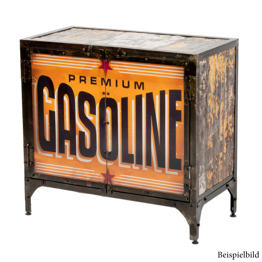 Kommode LOGAM-GASOLINE L80cm recyceltes Metall