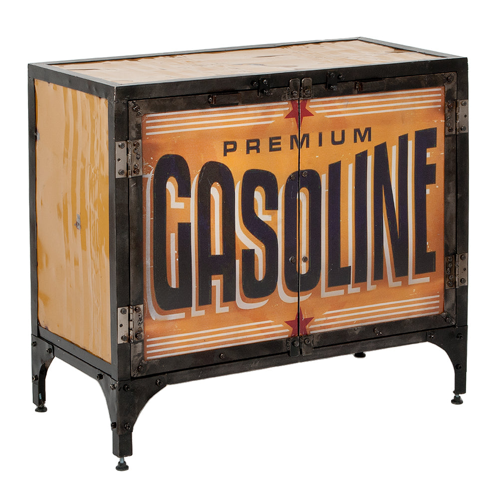 Kommode LOGAM-GASOLINE L80cm recyceltes Metall