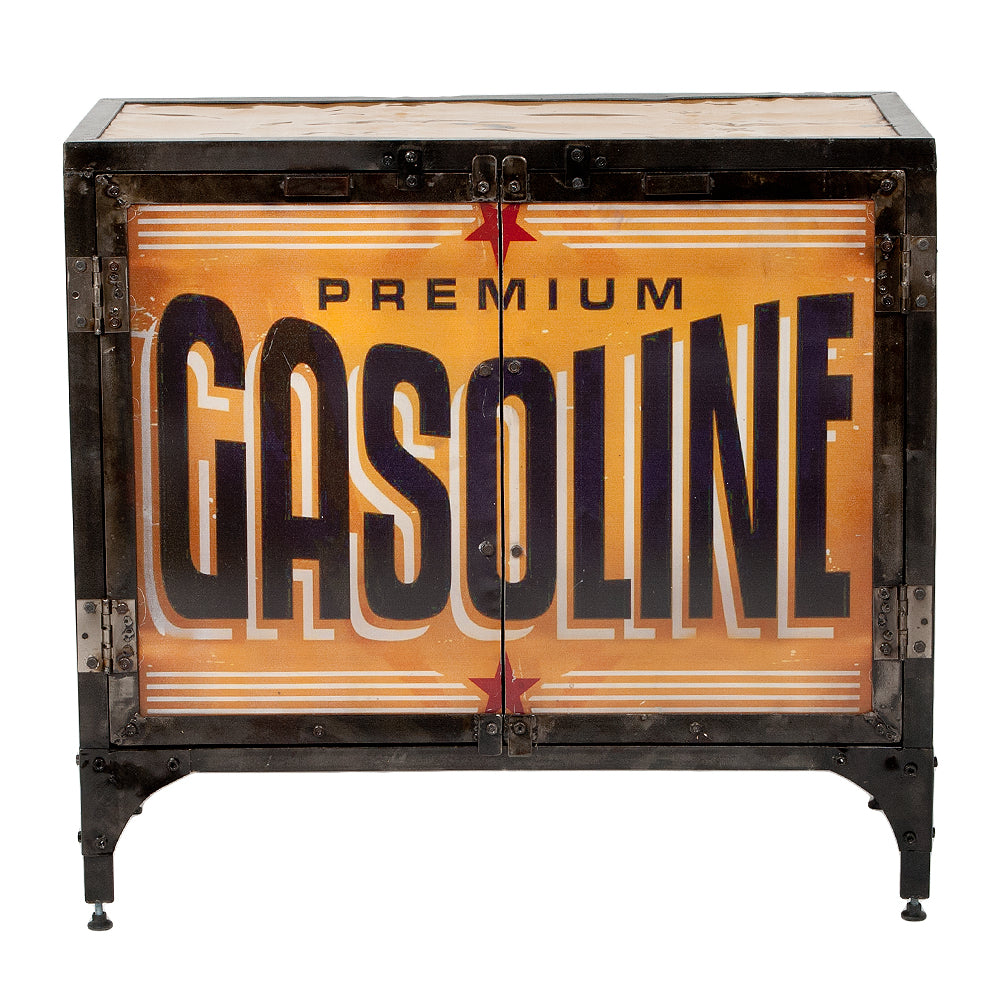 Kommode LOGAM-GASOLINE L80cm recyceltes Metall