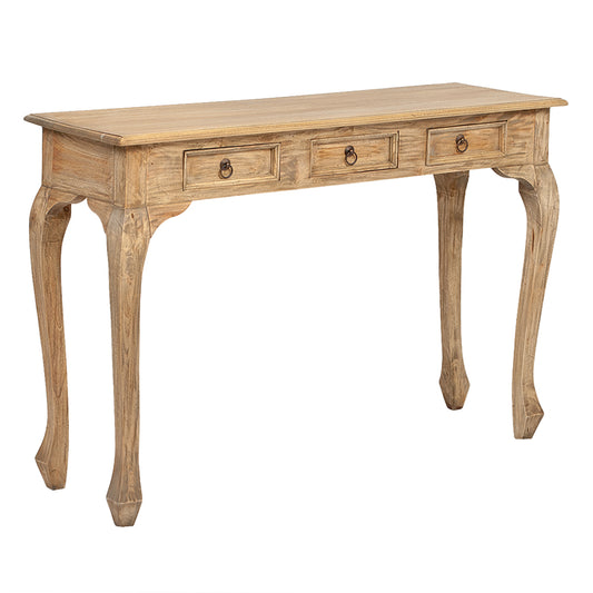 Massivholz Konsolentisch CORUNA Mahagoni Antik-Natural ca. L120cm