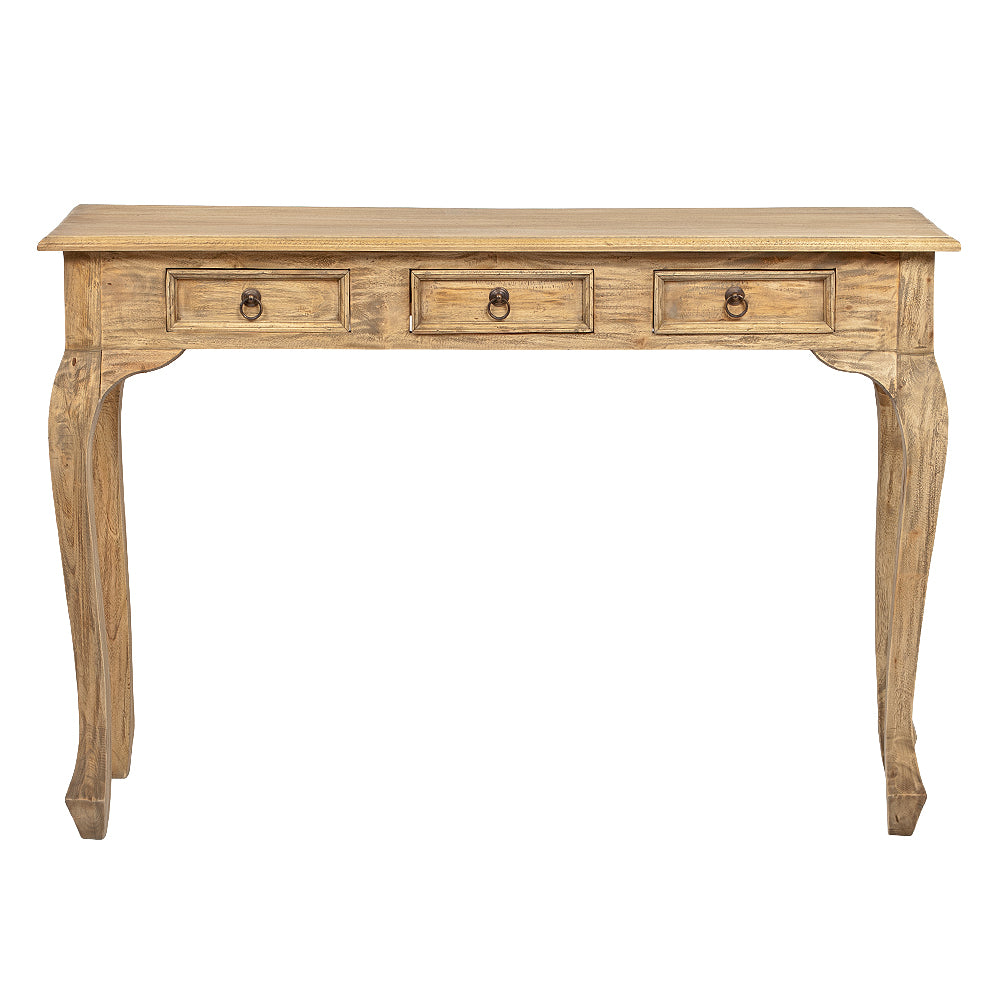 Massivholz Konsolentisch CORUNA Mahagoni Antik-Natural ca. L120cm