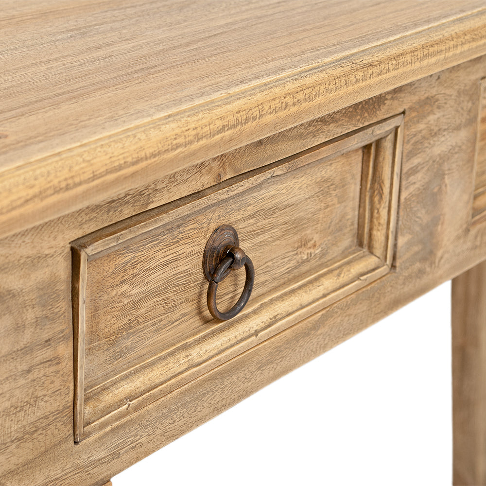 Massivholz Konsolentisch CORUNA Mahagoni Antik-Natural ca. L120cm