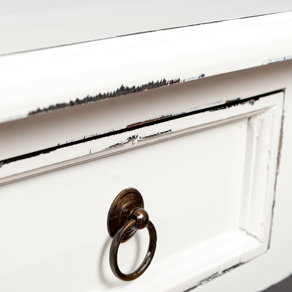 Konsolentisch CORUNA Mahagoni Antik-Weiß ca. L120cm