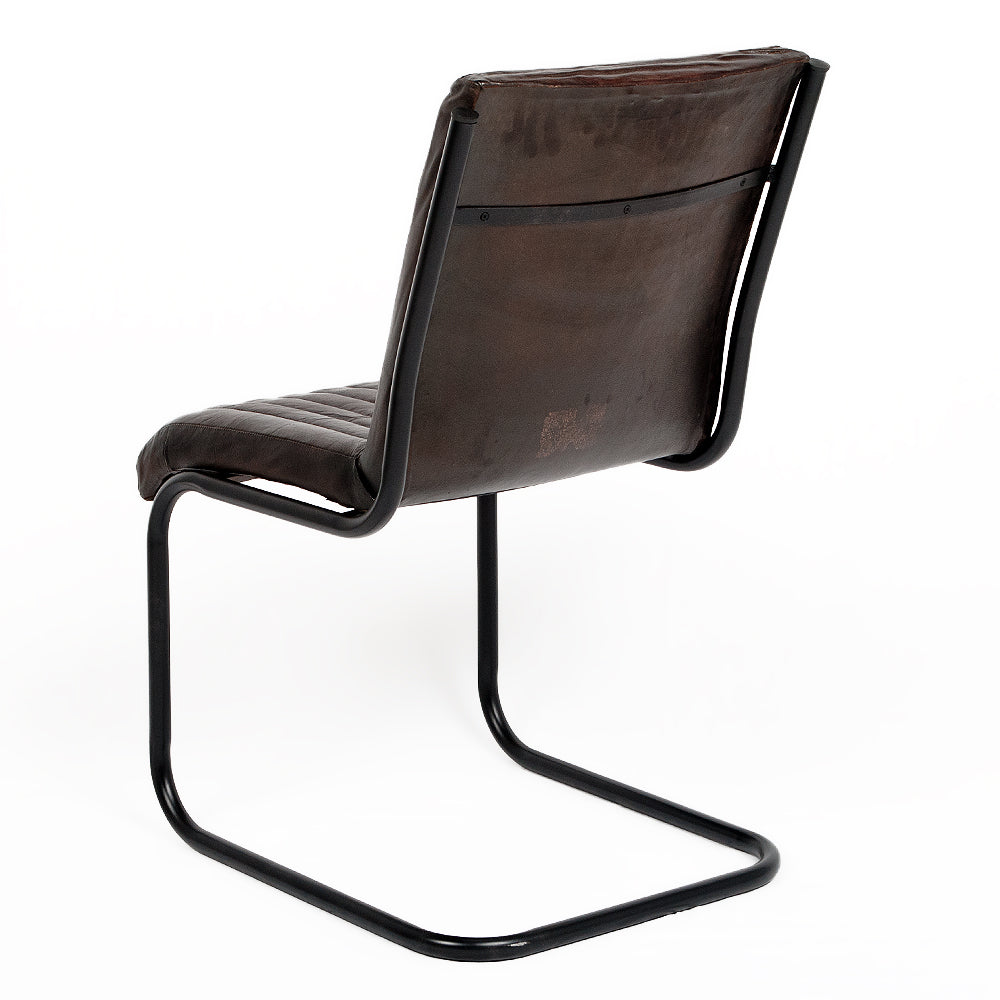 Leder Freischwinger HERO Dark-Brown-R (Leather-C)