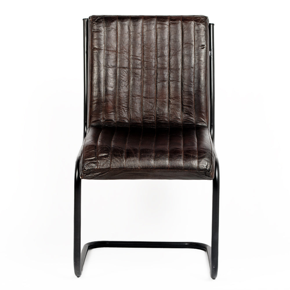 Leder Freischwinger HERO Dark-Brown-R (Leather-C)