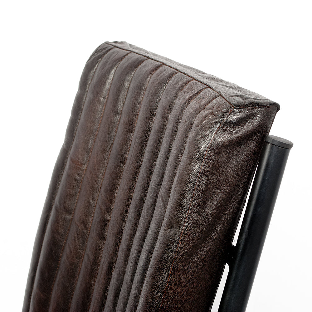 Leder Freischwinger HERO Dark-Brown-R (Leather-C)