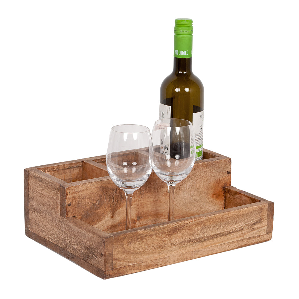 Mahagoni Menage DAVID ca. L31cm Natural