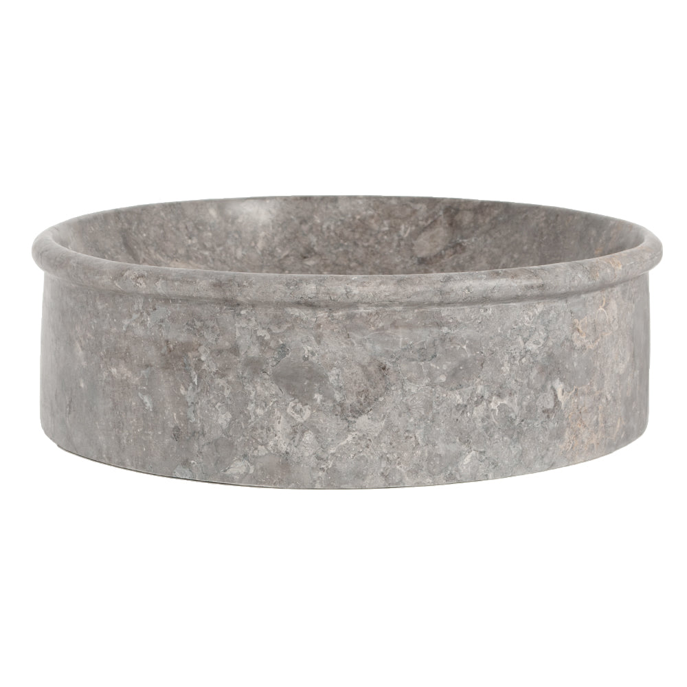 Marmor Waschbecken MARMER-oval Grau