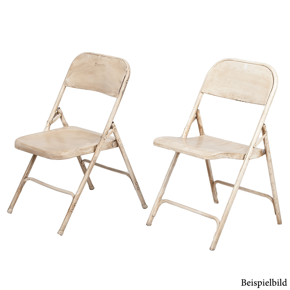Metall Klappstuhl BARO Antik-Weiß