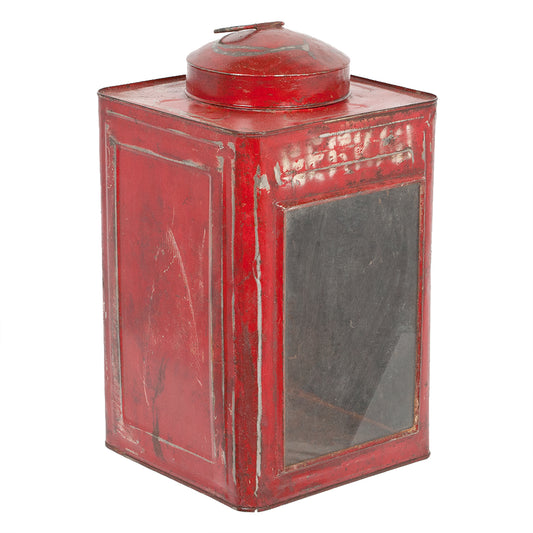 Metall Laterne CRACK ca. H40cm Antik-Rot