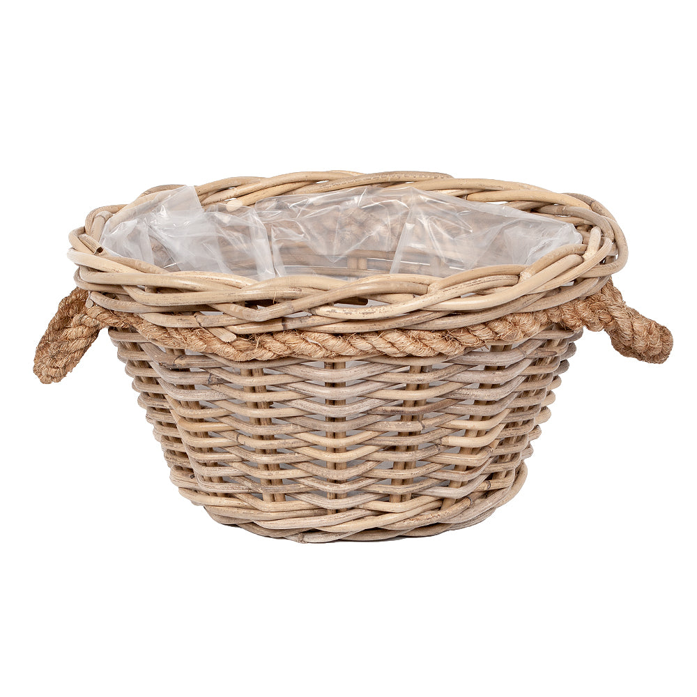 Pflanzkorb VERONA-5 Rund ca. D39cm mit Henkeln