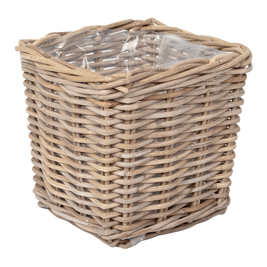 Rattan Pflanzkorb VERONA-Quadratisch ca.25cm Übertopf