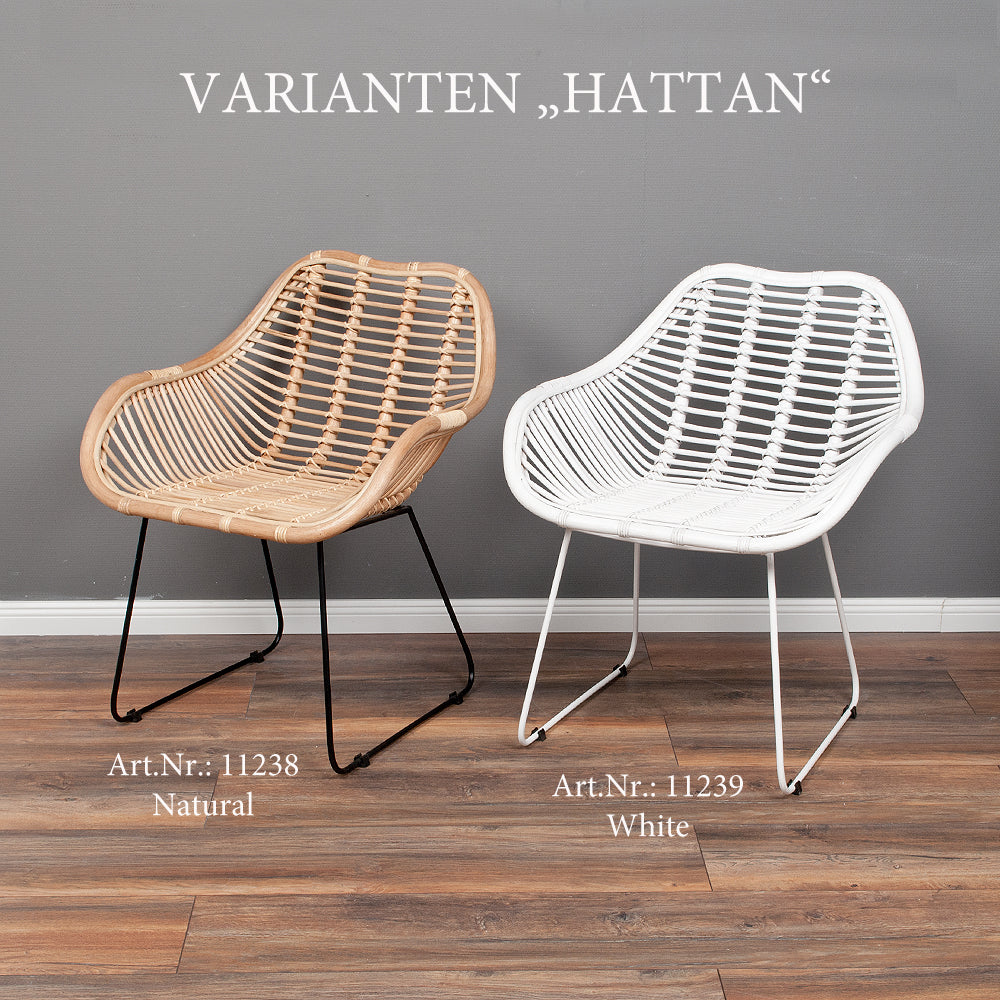 Rattan Armlehnenstuhl HATTAN Natural
