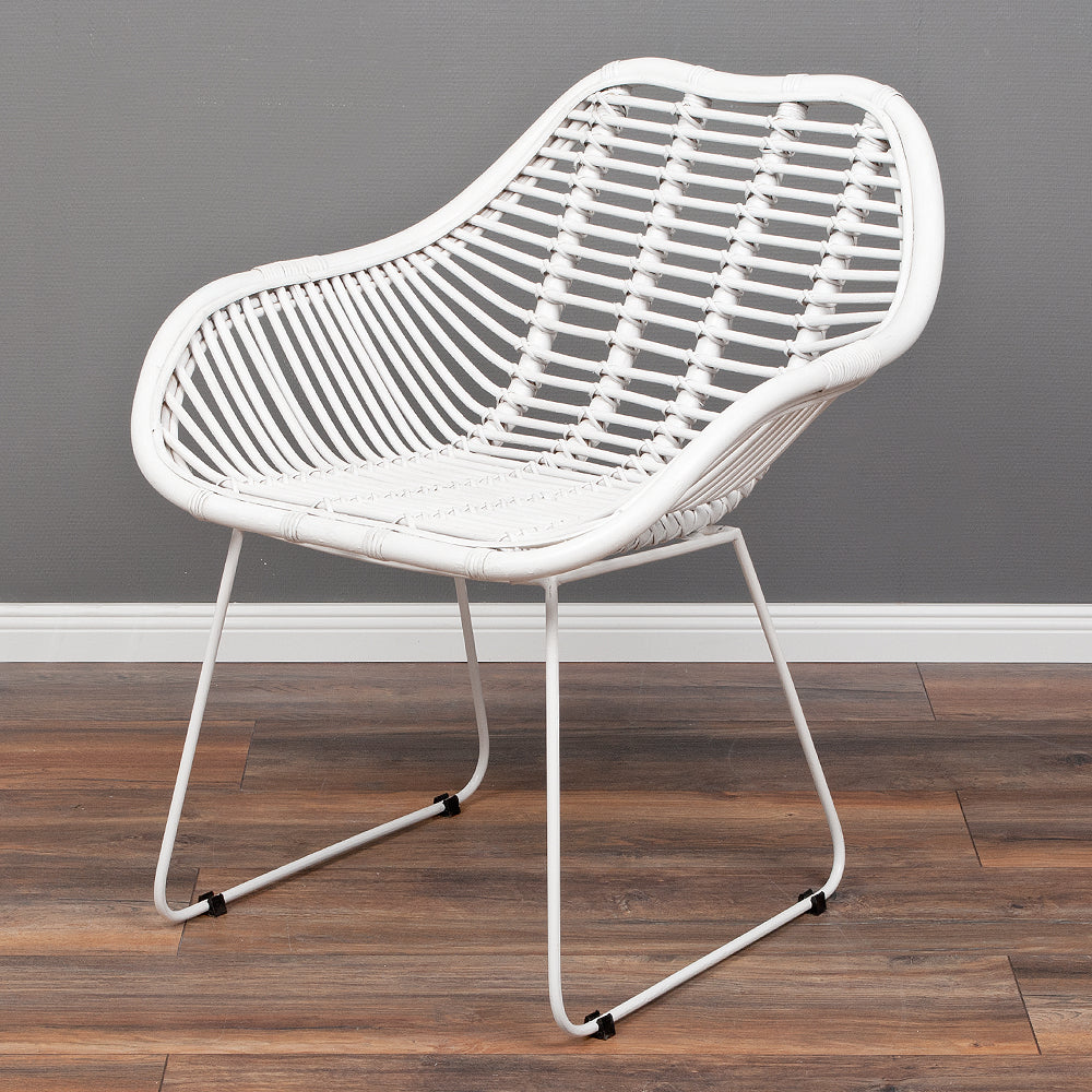 Rattan Armlehnenstuhl HATTAN White