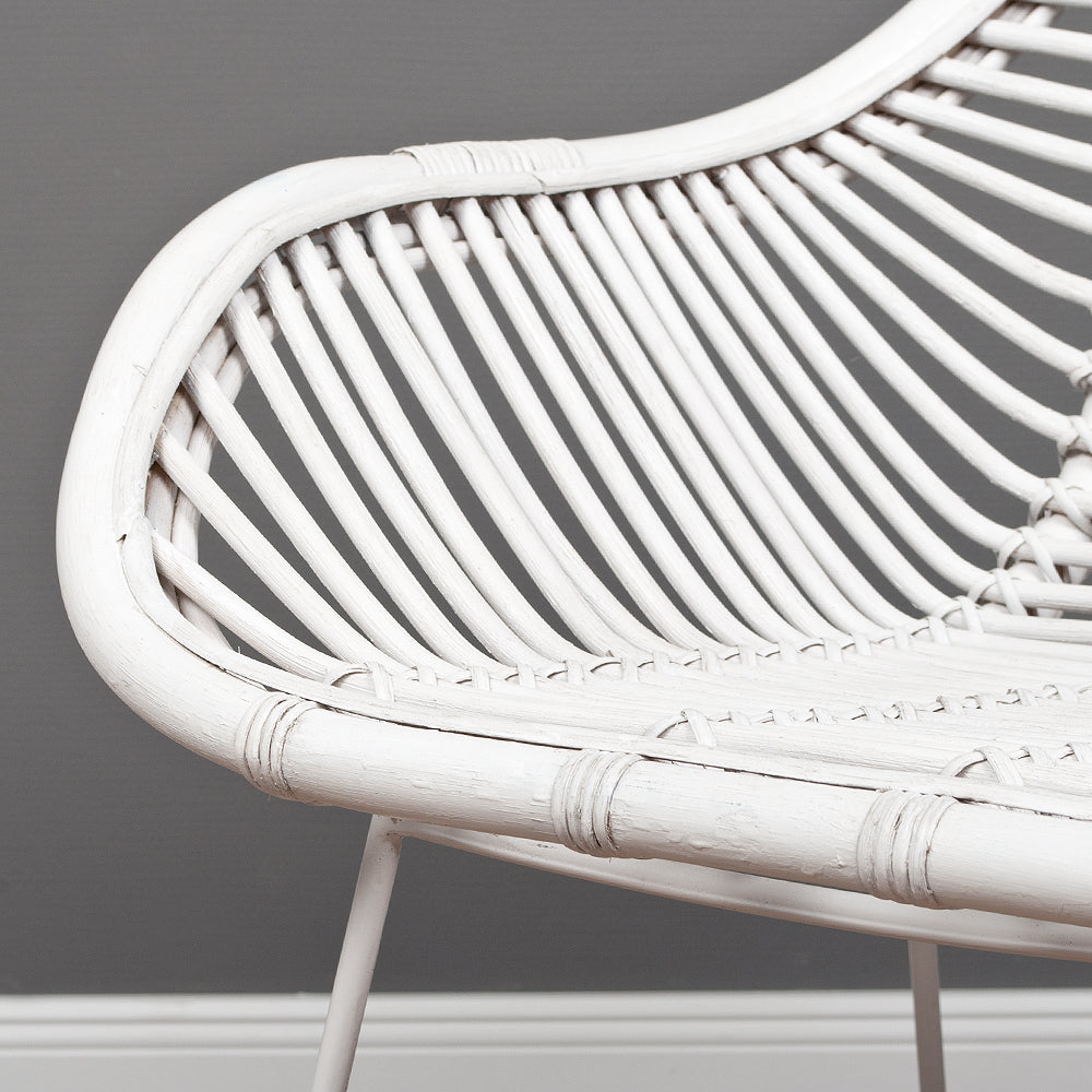 Rattan Armlehnenstuhl HATTAN White