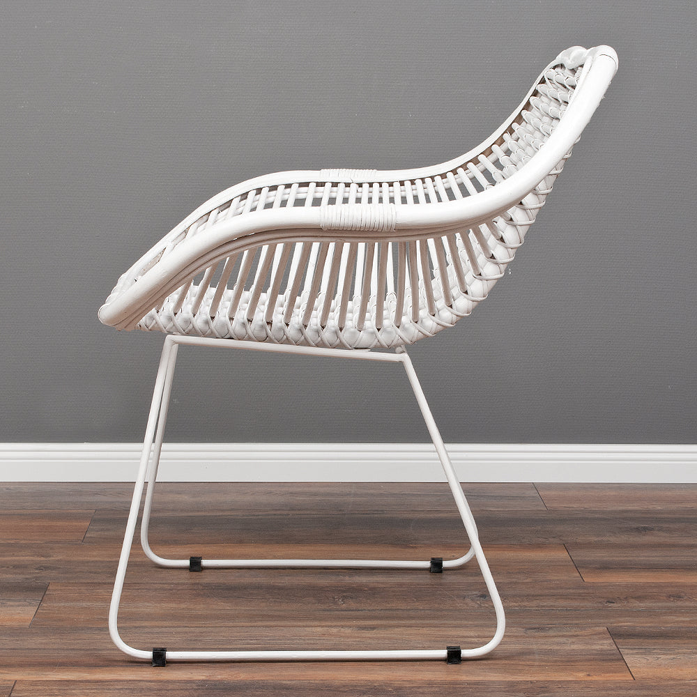 Rattan Armlehnenstuhl HATTAN White