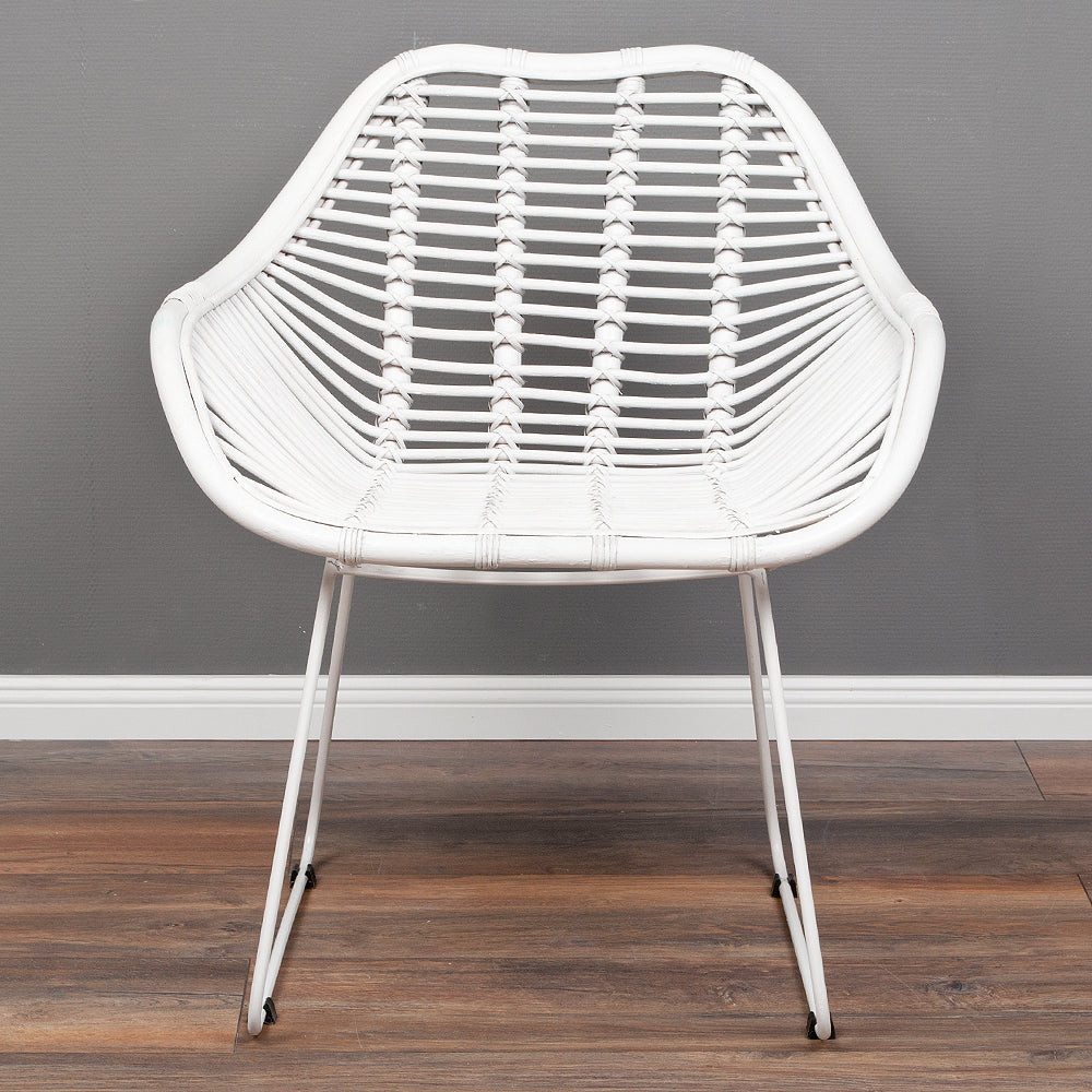 Rattan Armlehnenstuhl HATTAN White