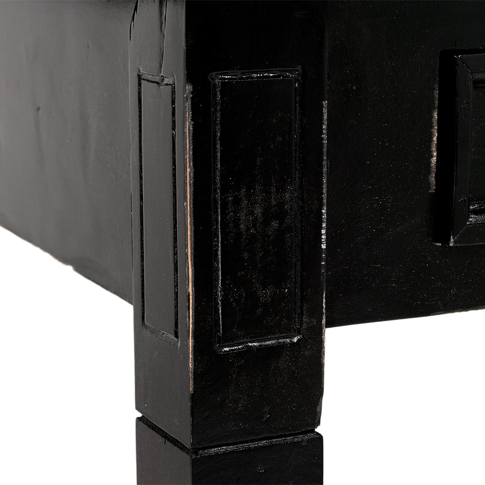 Sekretär ILENA Antik-Black ca. L100cm Mahagoni Massivholz