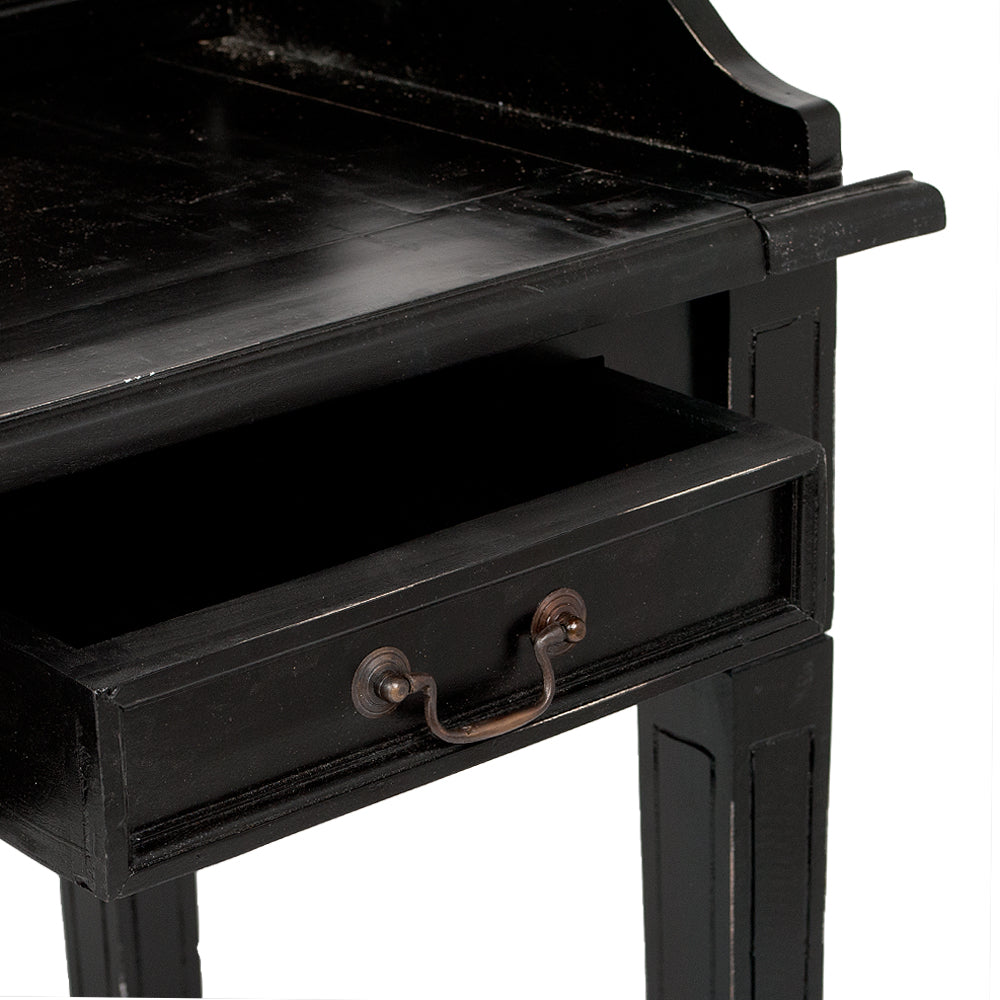 Sekretär ILENA Antik-Black ca. L100cm Mahagoni Massivholz