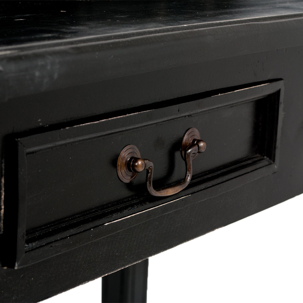Sekretär ILENA Antik-Black ca. L100cm Mahagoni Massivholz