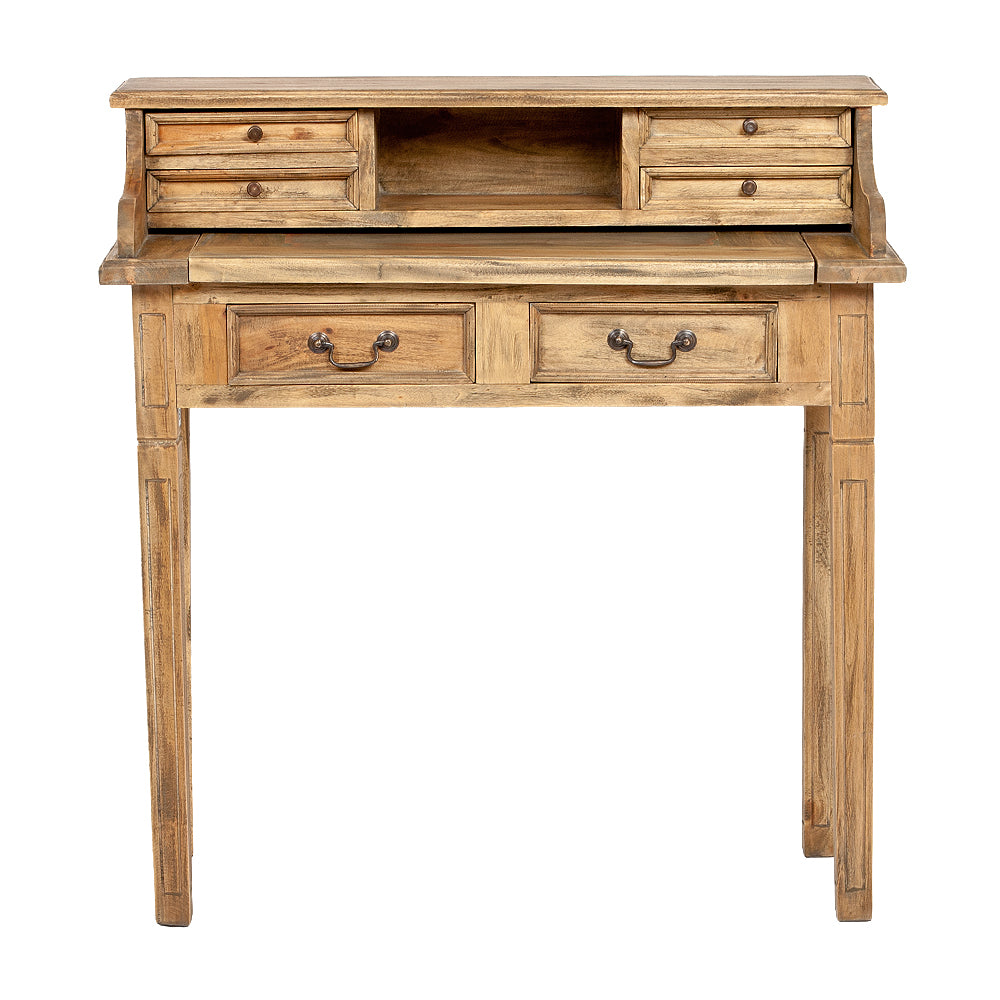 Sekretär ILENA Antique-Natural ca. L100cm Mahagoni Massivholz