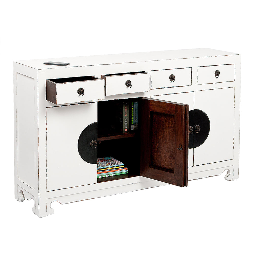 Sideboard ASIA Antik Weiß Shabby Chic ca. L140cm