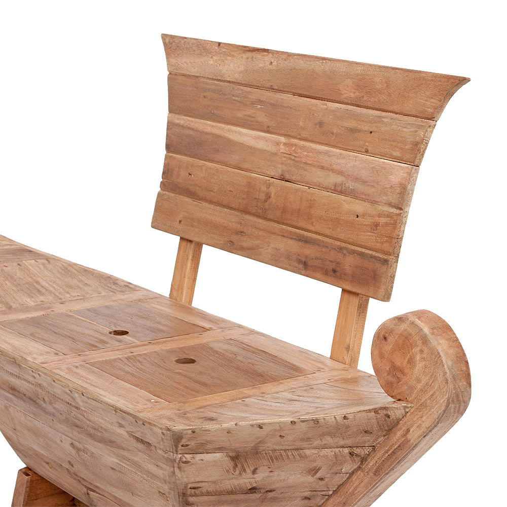 Sitzbank BARCO ca. L155cm Natural Mahagoni Teak
