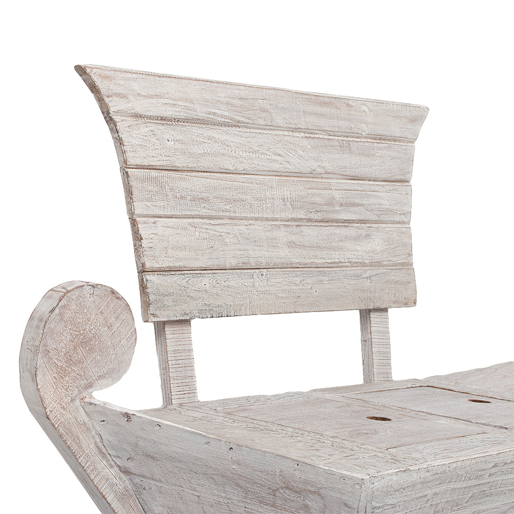 Sitzbank BARCO ca. L155cm White Wash Mahagoni Teak