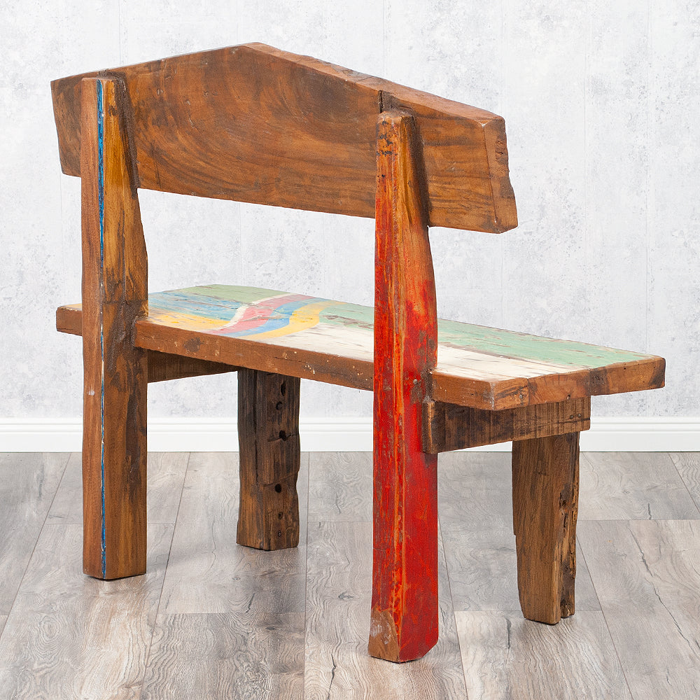 Sitzbank WICKIE recyceltes Holz ca. L110cm