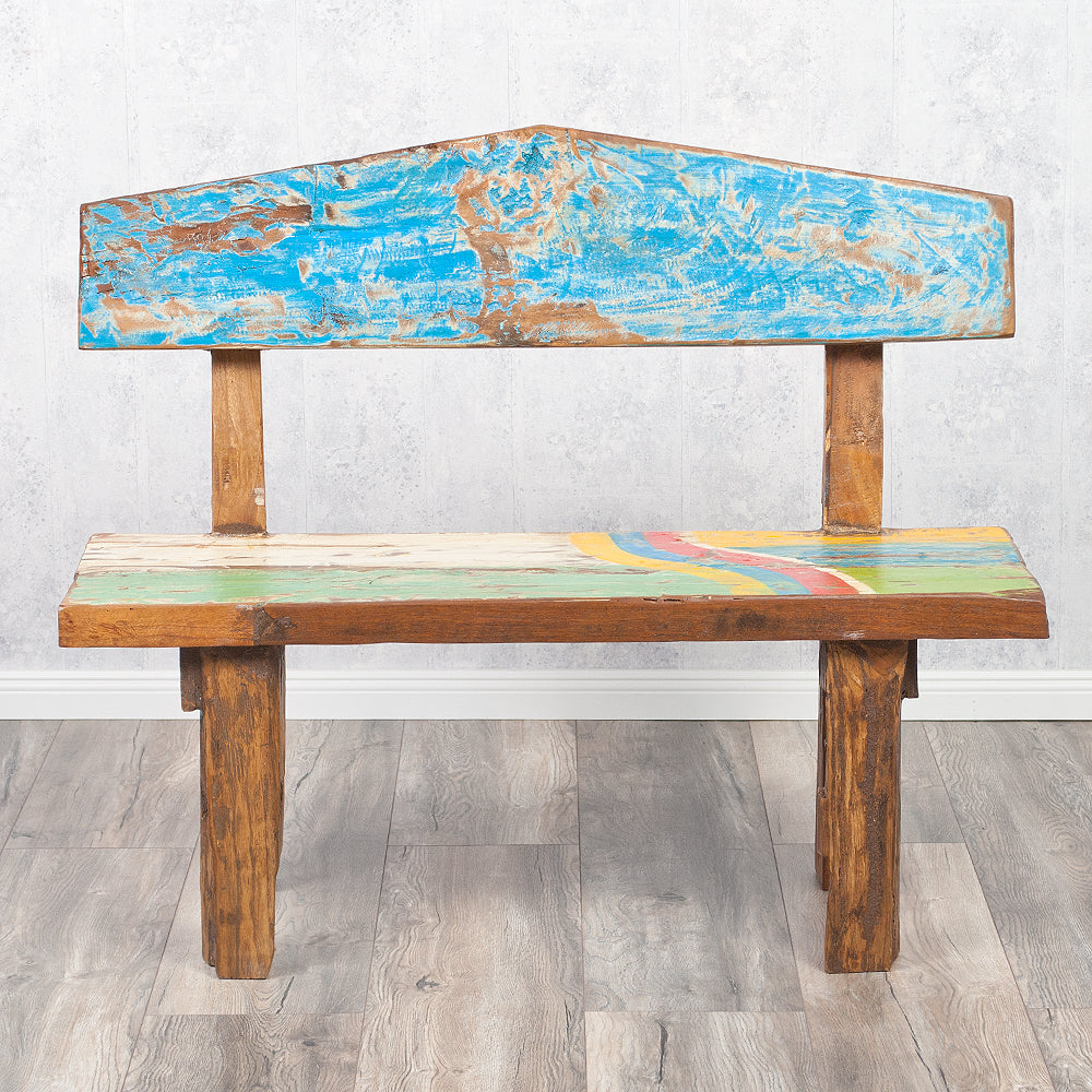 Sitzbank WICKIE recyceltes Holz ca. L110cm