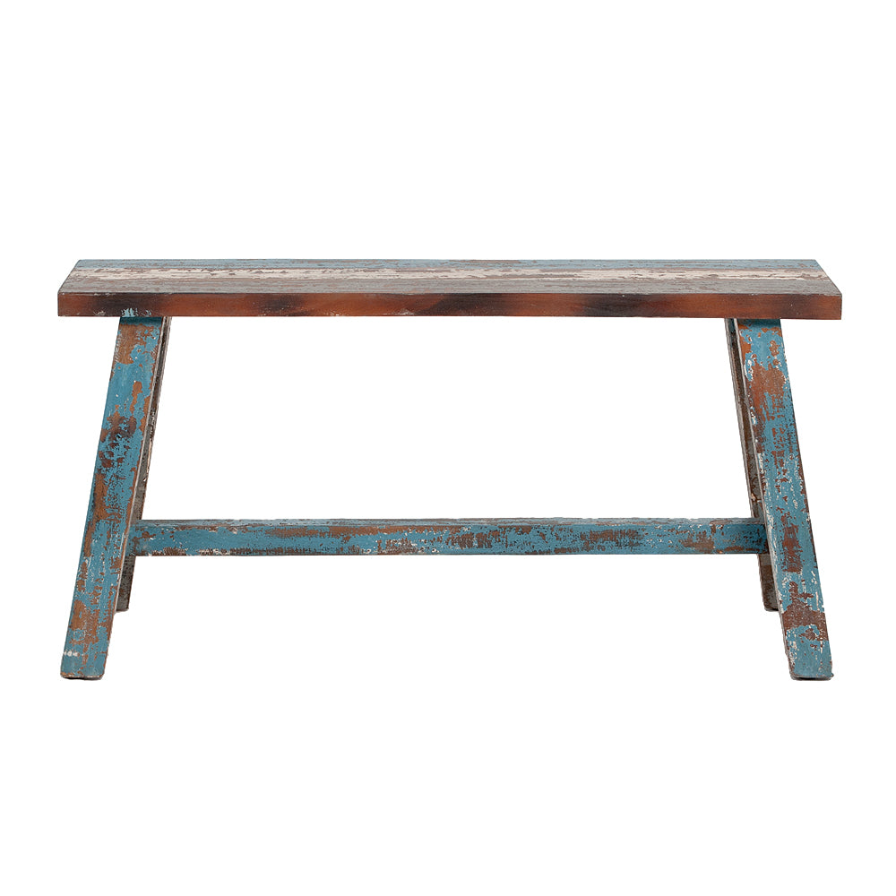 Massivholz Sitzbank RANCH Antik-Multicolor Mahagoni ca. L90cm